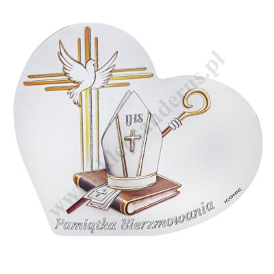 PAMIĄTKA BIERZMOWANIA - OBRAZEK -  14.5 x 16 cm - IC117/2