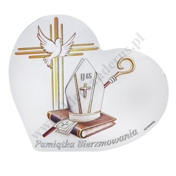 PAMIĄTKA BIERZMOWANIA - OBRAZEK -  14.5 x 16 cm - IC117/2