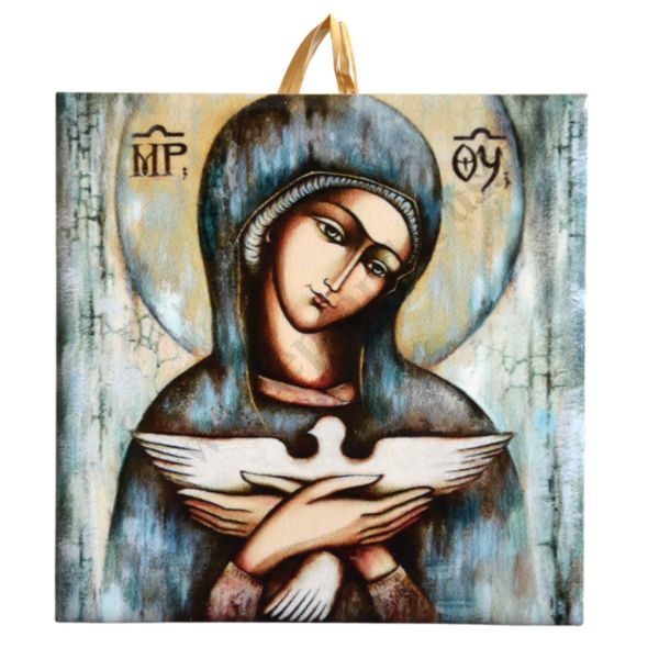 MATKA BOŻA NIOSĄCA DUCHA - obrazek na ceramice 10 x 10 cm - 57251