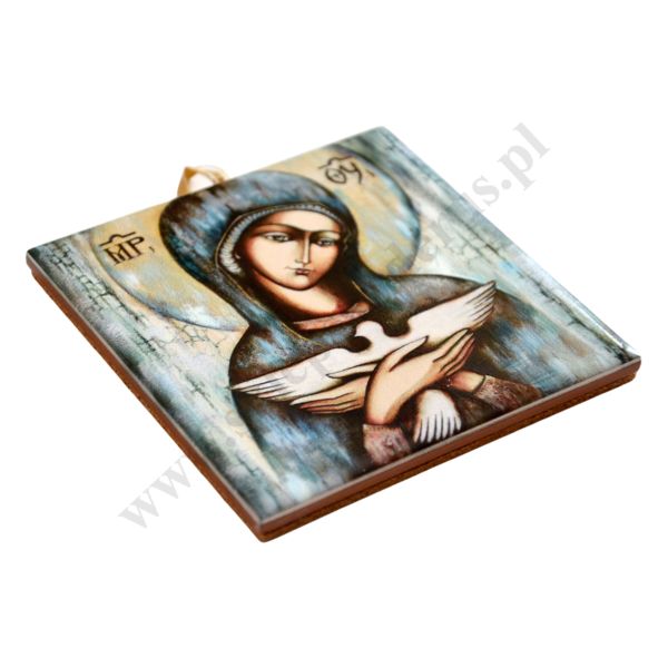 MATKA BOŻA NIOSĄCA DUCHA - obrazek na ceramice 10 x 10 cm - 57251