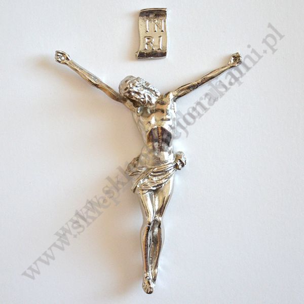 KORPUS CHRYSTUSA NA KRZYŻ - METALOWY - przekątna 18 cm - 80494