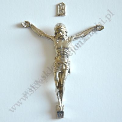 KORPUS CHRYSTUSA NA KRZYŻ - METALOWY - przekątna 12 cm - 80730