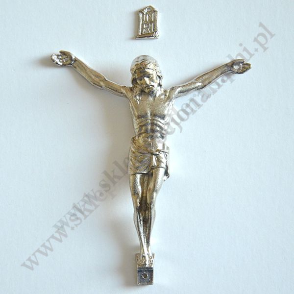 KORPUS CHRYSTUSA NA KRZYŻ - METALOWY - przekątna 12 cm - 80730