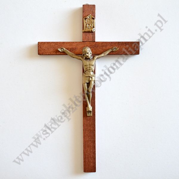 KRZYŻ DREWNIANY - wys. 27.5 cm - 74255