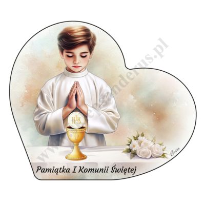 PAMIĄTKA I KOMUNII ŚWIĘTEJ - obrazek format 12 x 11 cm - CU045/10