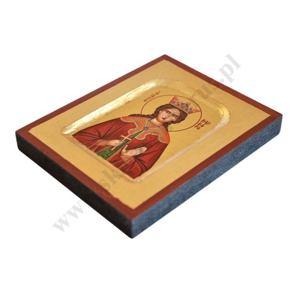 ŚWIĘTA BARBARA - ikona 10.2 x 12.4 cm - 10070