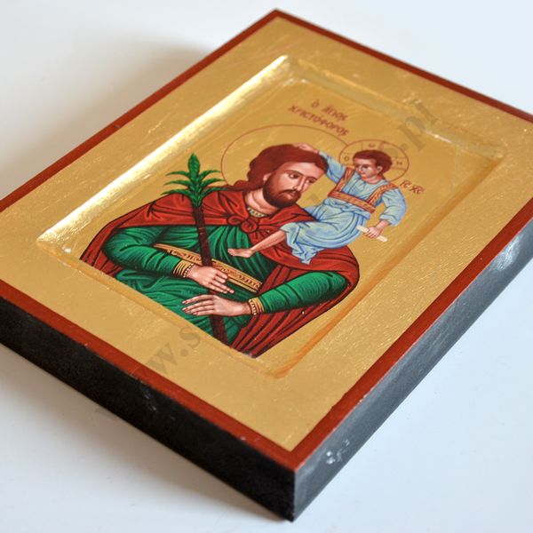 ŚWIĘTY KRZYSZTOF - ikona 14 x 18 cm - 2728