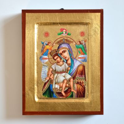 MATKA BOŻA Z DZIECIĄTKIEM "GODNE JEST" - ikona 14 x 18 cm - 2763