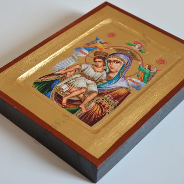 MATKA BOŻA Z DZIECIĄTKIEM "GODNE JEST" - ikona 14 x 18 cm - 2763