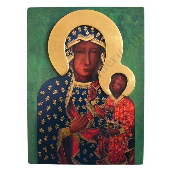MATKA BOŻA CZĘSTOCHOWSKA - ikona 28.8 x 39 cm - 30057