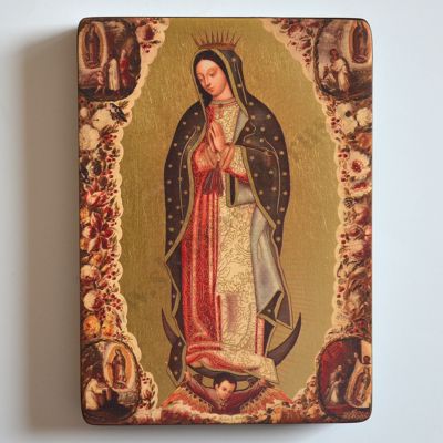 MATKA BOŻA Z GUADELUPE - ikona 12 x 16.4 cm - 30107