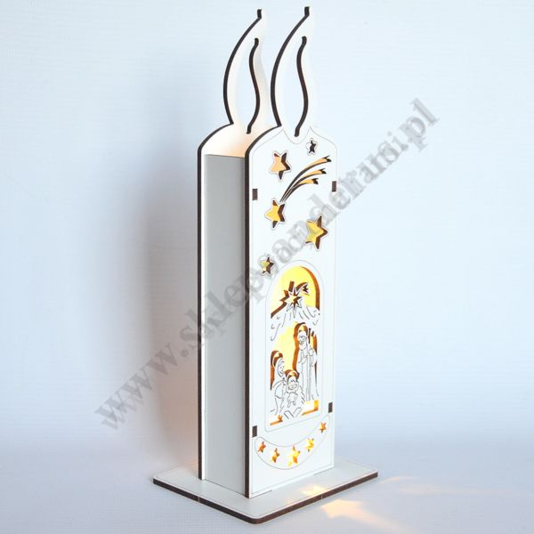 ŚWIECA LAMPION - wys. 23 cm - 87970