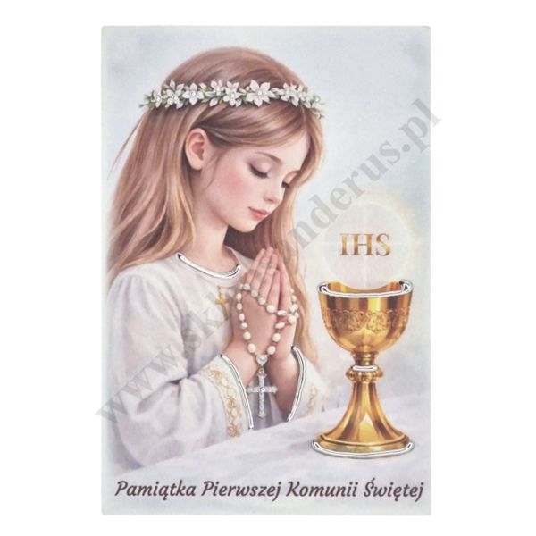 PAMIĄTKA PIERWSZEJ KOMUNII ŚWIĘTEJ - obrazek 17 x 25 cm - ES0503454PL