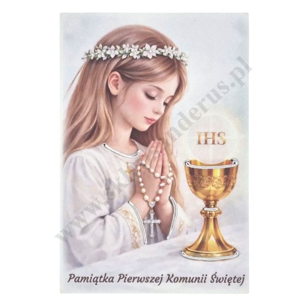 PAMIĄTKA PIERWSZEJ KOMUNII ŚWIĘTEJ - obrazek 11 x 17 cm - ES0592454PL