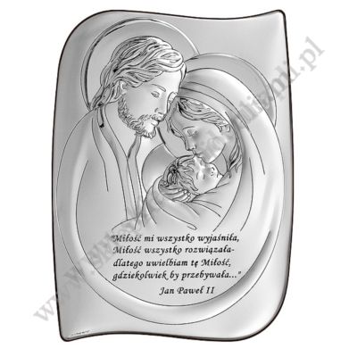 ŚWIĘTA RODZINA - OBRAZEK SREBRNY - 6466SW/7