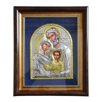 ŚWIĘTA RODZINA - ikona w ramce za szkłem 27.3 x 33 cm - 0688
