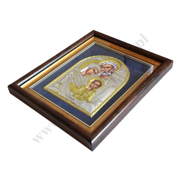 ŚWIĘTA RODZINA - ikona w ramce za szkłem 27.3 x 33 cm - 0688