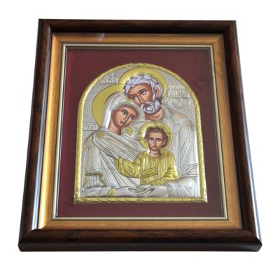 SWIĘTA RODZINA - ikona w ramce za szkłem 27.3 x 33 cm - 67112