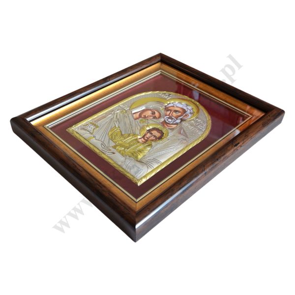 SWIĘTA RODZINA - ikona w ramce za szkłem 27.3 x 33 cm - 67112