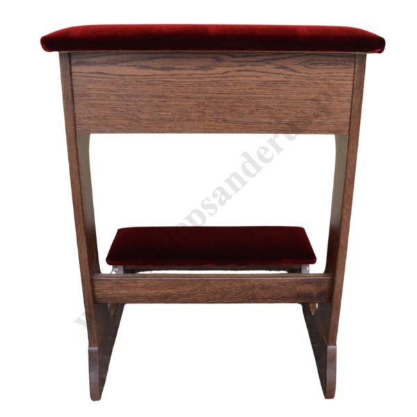 KLĘCZNIK DREWNIANY CIEMNY TAPICEROWANY - 65708