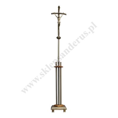 KRZYŻ PROCESYJNY Z PODSTAWĄ - wysokość 210 cm - 2985
