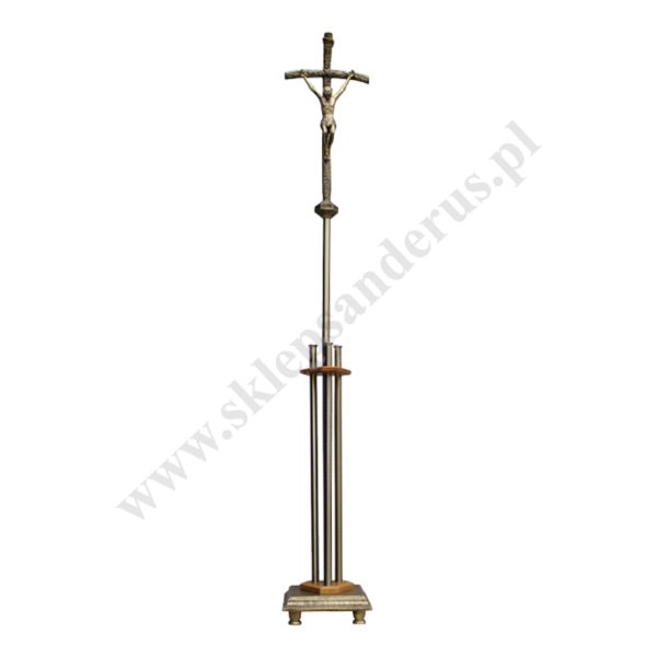 KRZYŻ PROCESYJNY Z PODSTAWĄ - wysokość 210 cm - 2985