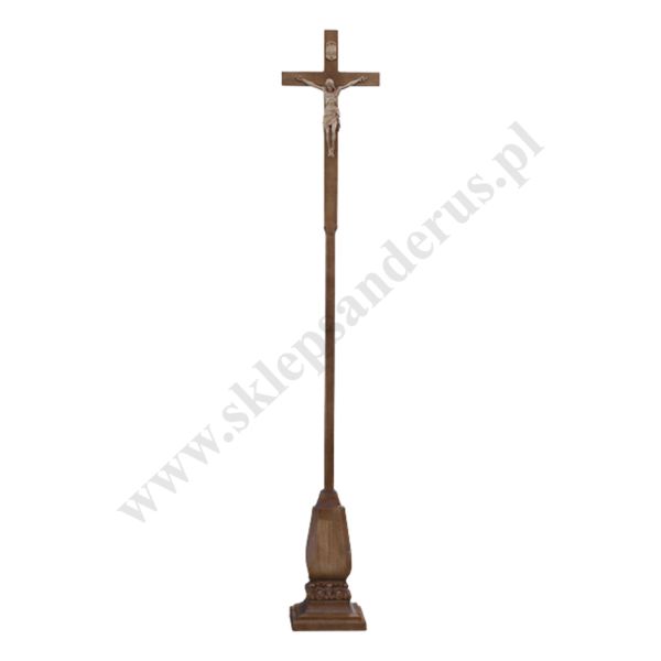 KRZYŻ OŁTARZOWO PROCESYJNY DREWNIANY 62156