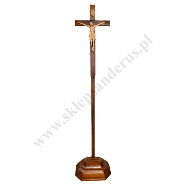 KRZYŻ OŁTARZOWO PROCESYJNY DREWANIANY 6815