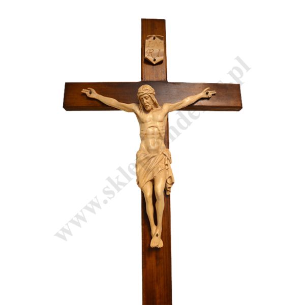 KRZYŻ OŁTARZOWO PROCESYJNY DREWANIANY 6815