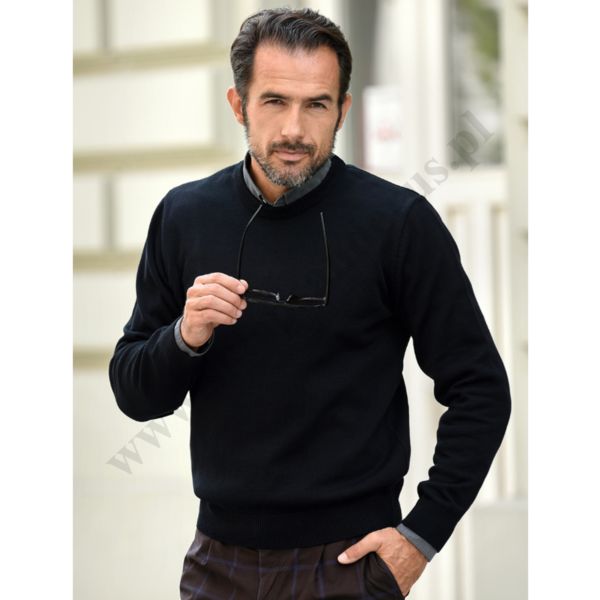 SWETER MĘSKI POD SZYJĘ - BOND