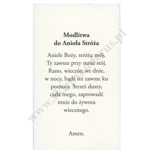 ANIOŁ STRÓŻ Z DZIEĆMI - format 6.5 x 11 cm - paczka 100 szt. - 50107