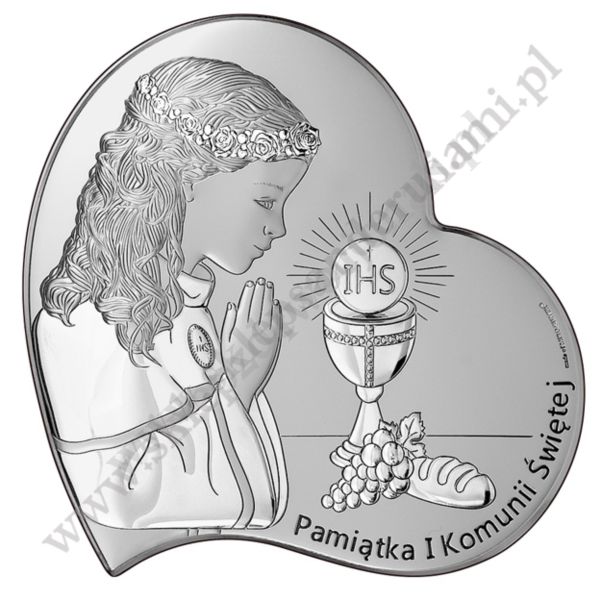 PAMIĄTKA I KOMUNII ŚWIĘTEJ - OBRAZEK SREBRNY - 6746/2X