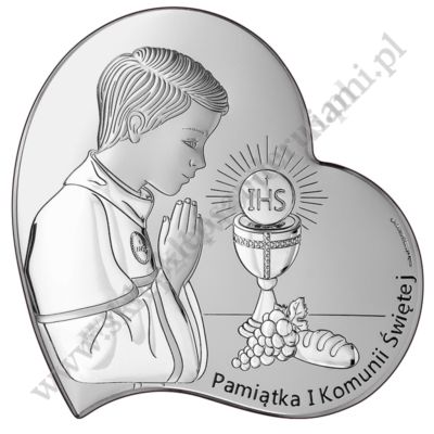 PAMIĄTKA I KOMUNII ŚWIĘTEJ - OBRAZEK SREBRNY - 6747/2