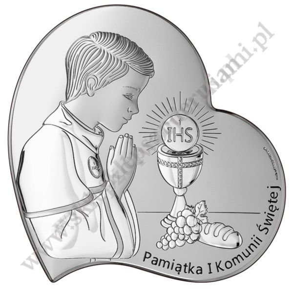 PAMIĄTKA I KOMUNII ŚWIĘTEJ - OBRAZEK SREBRNY - 6747/2