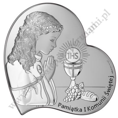 PAMIĄTKA I KOMUNII ŚWIĘTEJ - OBRAZEK SREBRNY - 6746/3