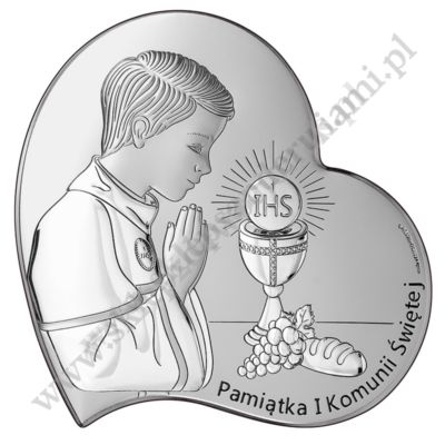 PAMIĄTKA I KOMUNII ŚWIĘTEJ - OBRAZEK SREBRNY - 6747/3