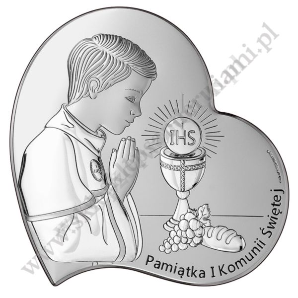 PAMIĄTKA I KOMUNII ŚWIĘTEJ - OBRAZEK SREBRNY - 6747/3