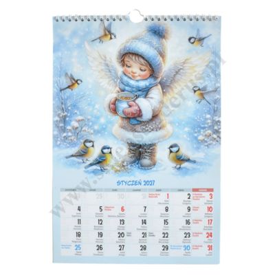 KALENDARZ DLA DZIECI 2027 - format 22,5 cm x 33 cm - 3109