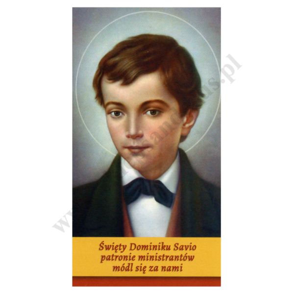 ŚW.DOMINIK SAVIO - obrazek 7 x 13 cm - paczka 100 szt. - 30344