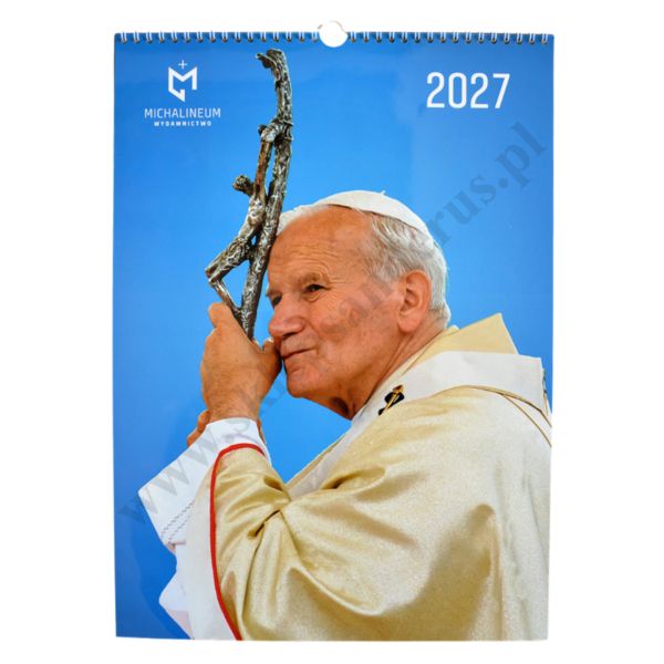 KALENDARZ Z ŚW.JANEM PAWŁEM II - 2027 - format 29,5 x 40,5 cm  - 58811