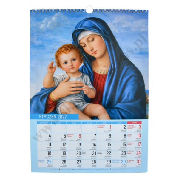 KALENDARZ MARYJNY 2027 - format 29,5 x 40,5 cm - 85173