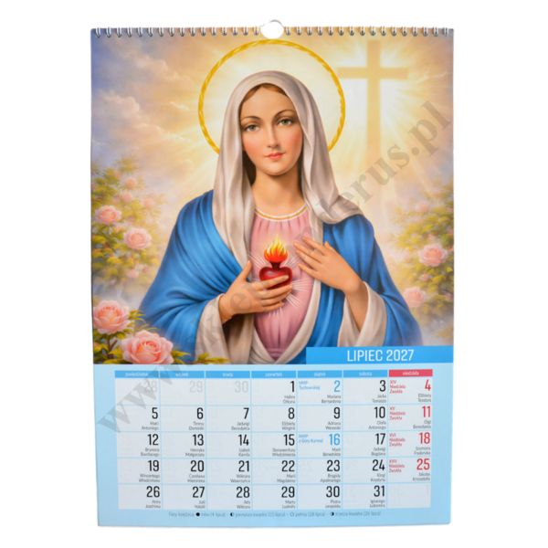 KALENDARZ MARYJNY 2027 - format 29.5 x 40.5 cm - 58810