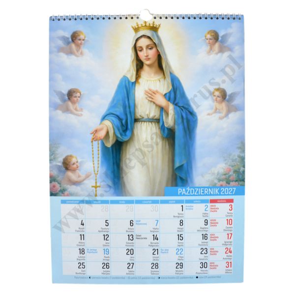 KALENDARZ MARYJNY 2027 - format 29.5 x 40.5 cm - 58810