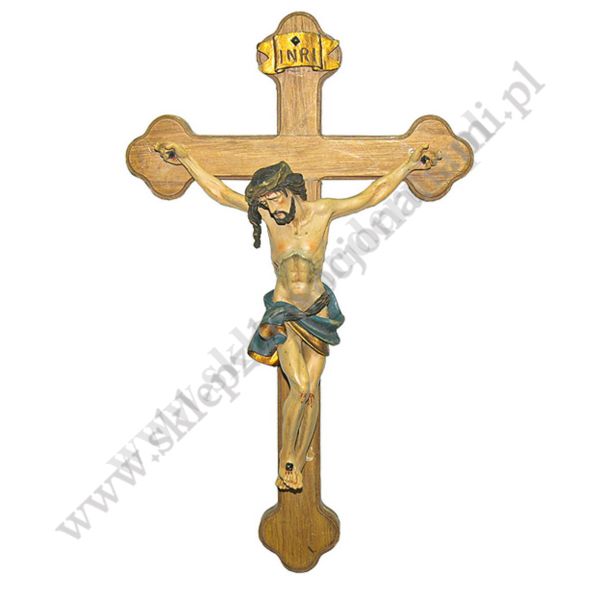 KRZYŻ DREWNIANY - wys. 18 cm - 8004