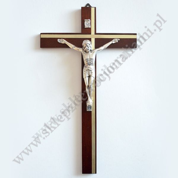 KRZYŻ DREWNIANY - wys.30 cm - 9474