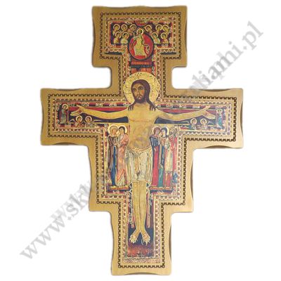 KRZYŻ ŚWIĘTEGO FRANCISZKA - wys.74.5 cm - 1225