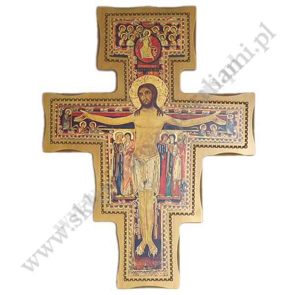 KRZYŻ ŚWIĘTEGO FRANCISZKA - wys.74.5 cm - 1225