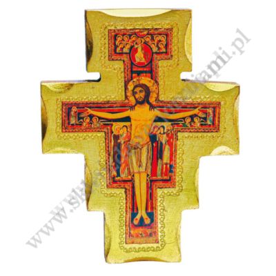 KRZYŻ ŚWIĘTEGO FRANCISZKA - wys. 20 cm - 6222