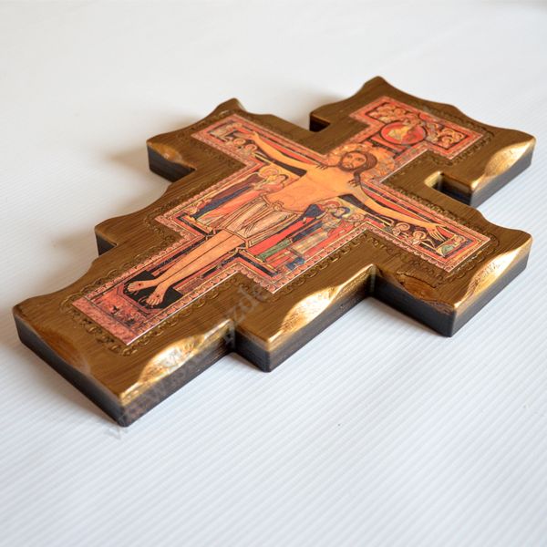 KRZYŻ ŚWIĘTEGO FRANCISZKA - wys. 27 cm - 9151