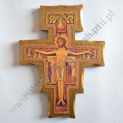 KRZYŻ ŚWIĘTEGO FRANCISZKA - wys.43 cm - 4188